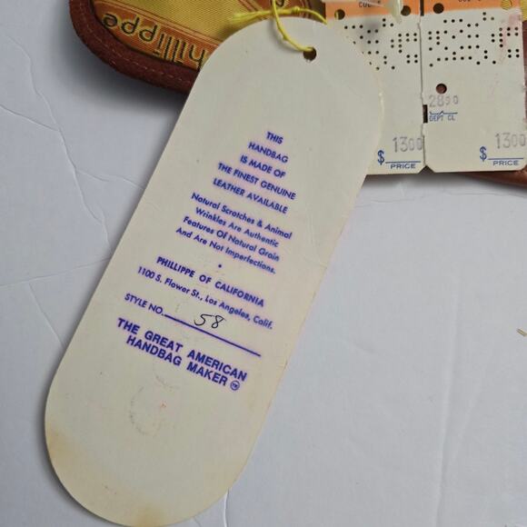 Phillippe Suede Clutch Bag – Vintage, Deadstock, 70s Style, Made in USA - Picture 6 of 10